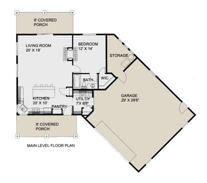 Main Floor for House Plan #039-00798