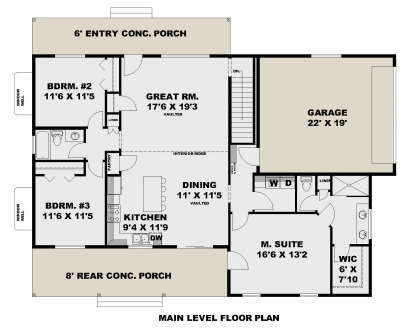 Main Floor for House Plan #039-00799