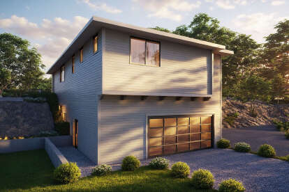 Modern House Plan #035-01177 Elevation Photo