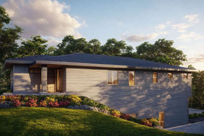 Modern House Plan #035-01177 Elevation Photo