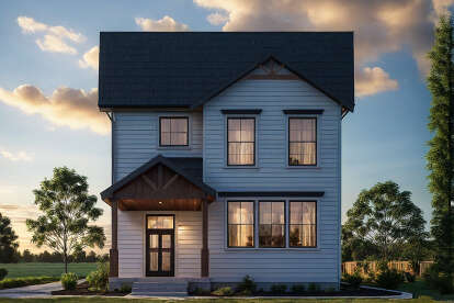 Traditional House Plan #035-01178 Elevation Photo