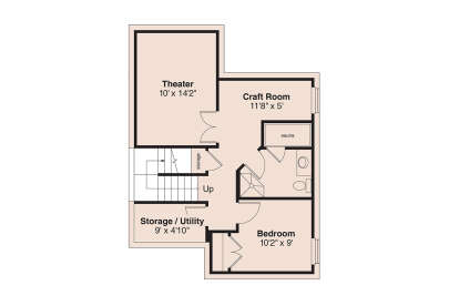 Basement for House Plan #035-01178