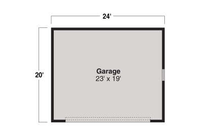 Detached Garage for House Plan #035-01178
