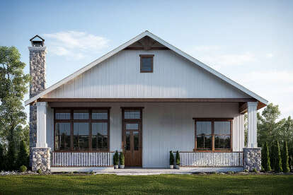 Modern Farmhouse House Plan #035-01179 Elevation Photo