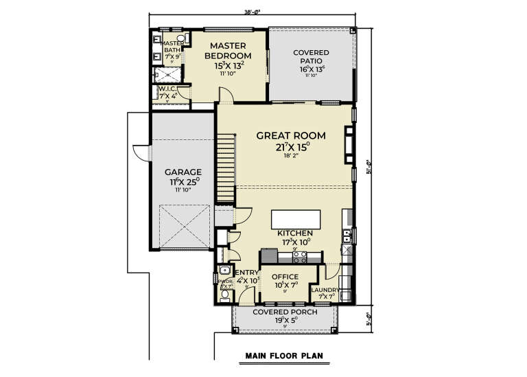 House Plan House Plan #33944 Drawing 1