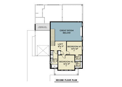 Second Floor for House Plan #2464-00184