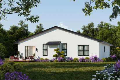 Contemporary House Plan #402-01848 Elevation Photo