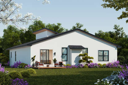 Contemporary House Plan #402-01848 Elevation Photo