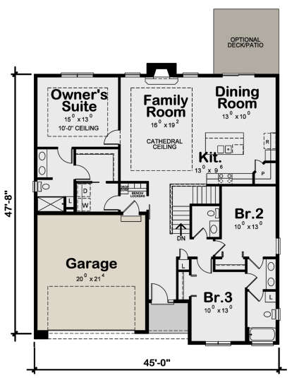 Main Floor for House Plan #402-01848