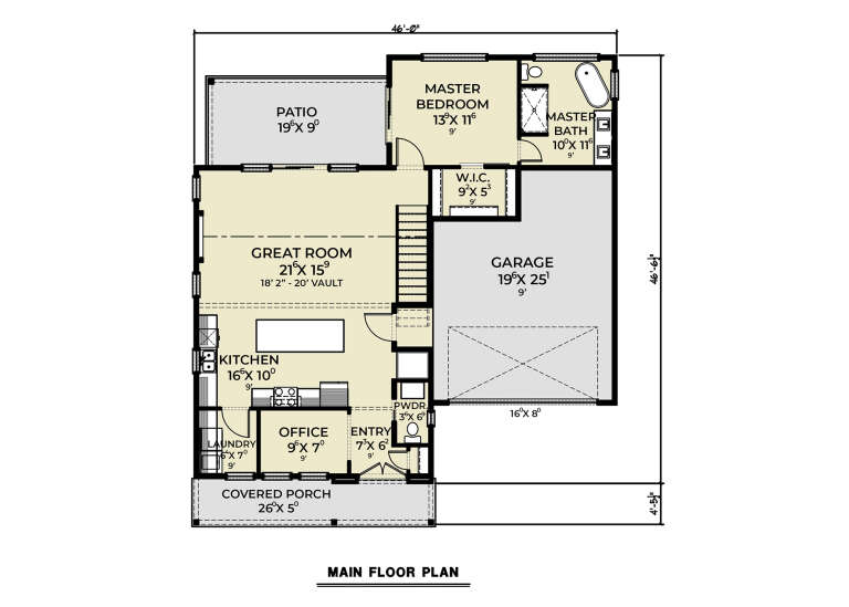 House Plan House Plan #33946 Drawing 1