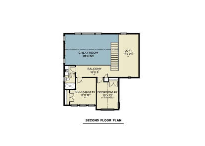 Second Floor for House Plan #2464-00185