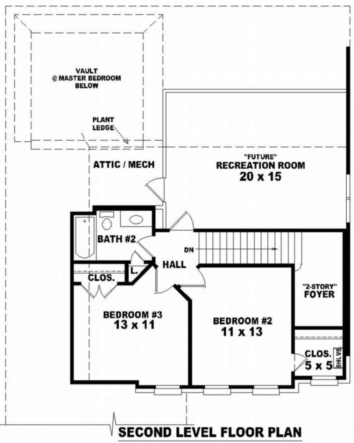 Floorplan 2 for House Plan #053-00449
