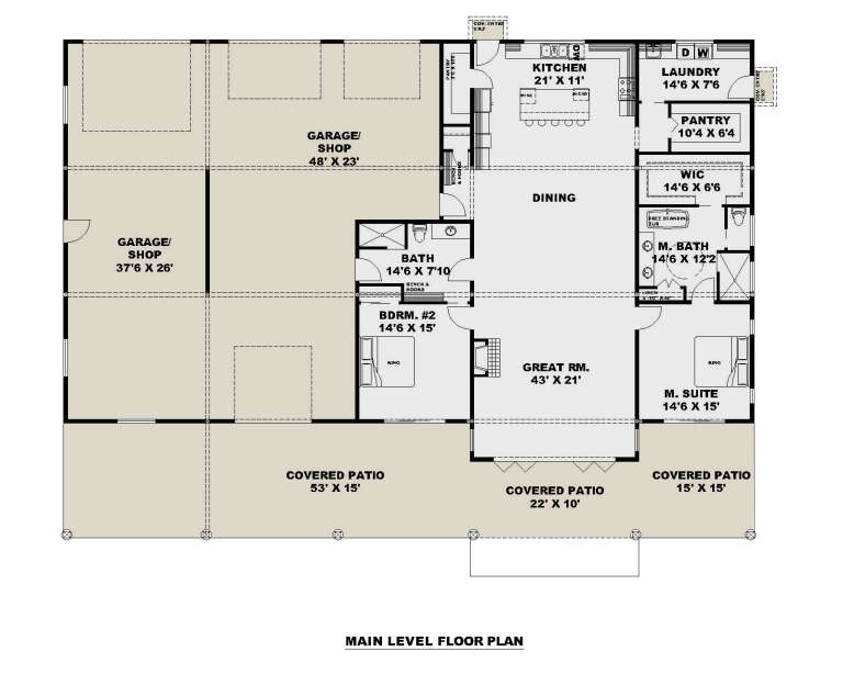 House Plan House Plan #33950 Drawing 1