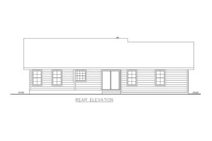 Ranch House Plan #039-00803 Elevation Photo