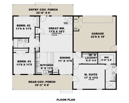 Main Floor for House Plan #039-00803