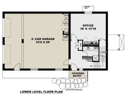 Garage Floor for House Plan #039-00805