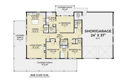 Main Floor for House Plan #2464-00186