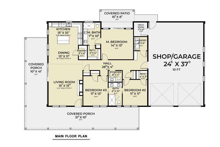 House Plan House Plan #33955 Drawing 1