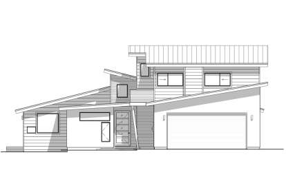 Contemporary House Plan #5460-00012 Elevation Photo