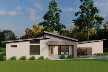 Contemporary House Plan #8318-00435 Elevation Photo