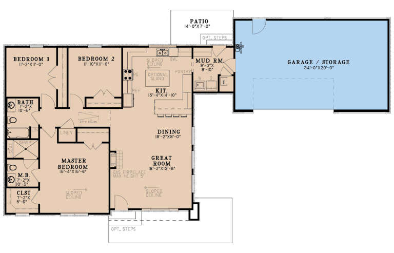 House Plan House Plan #33957 Drawing 1