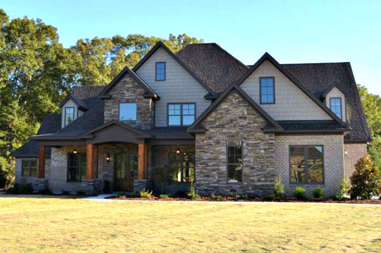 House Plan House Plan #33958 Angled Front Elevation