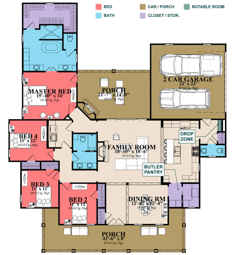 House Plan House Plan #33959 Drawing 1