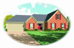 European House Plan #053-00450 Elevation Photo