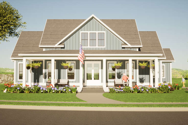 House Plan House Plan #33960 Front Elevation 