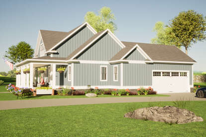 Modern Farmhouse House Plan #1070-00369 Elevation Photo