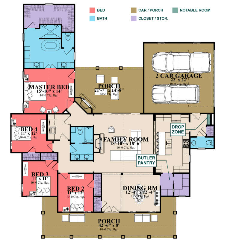 House Plan House Plan #33960 Drawing 1