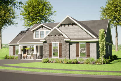 Craftsman House Plan #1070-00370 Elevation Photo