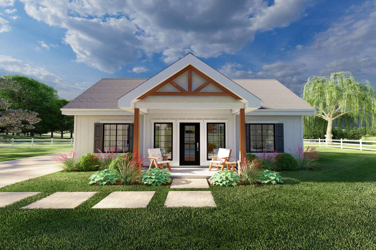House Plan House Plan #33964 Front Elevation 