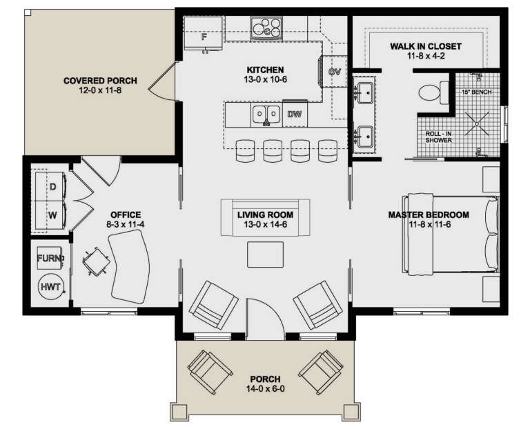 House Plan House Plan #33964 Drawing 1