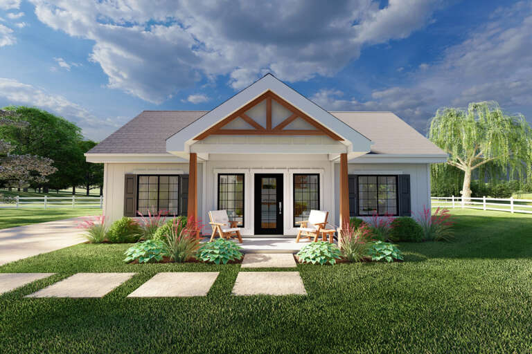 House Plan House Plan #33965 Front Elevation 