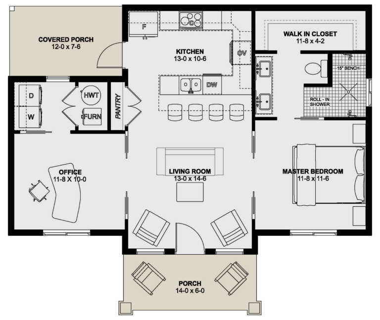 House Plan House Plan #33965 Drawing 1