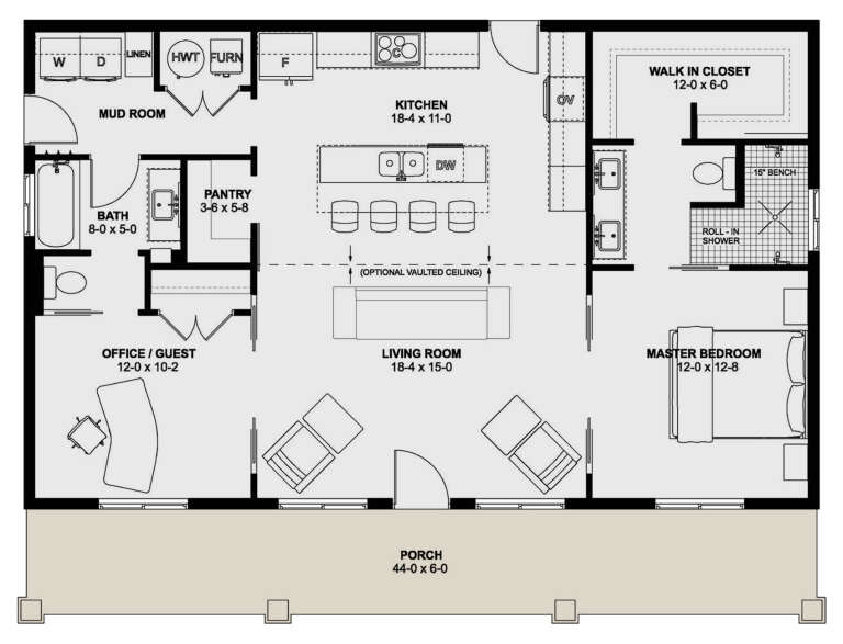 House Plan House Plan #33966 Drawing 1
