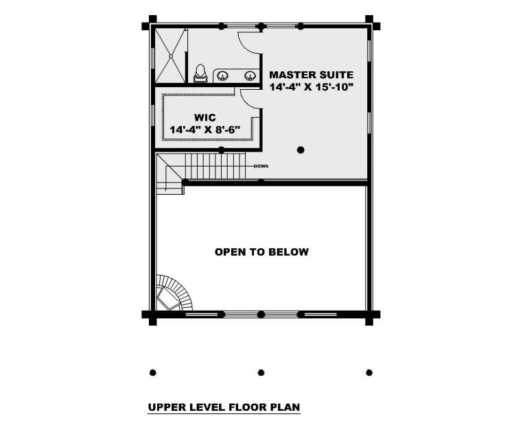 Log Plan - 1,872 Square Feet, 3 Bedrooms, 2 Bathrooms | Floor Plan #039 ...