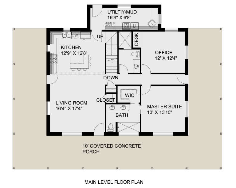 House Plan House Plan #33968 Drawing 1