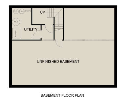 Basement for House Plan #039-00807
