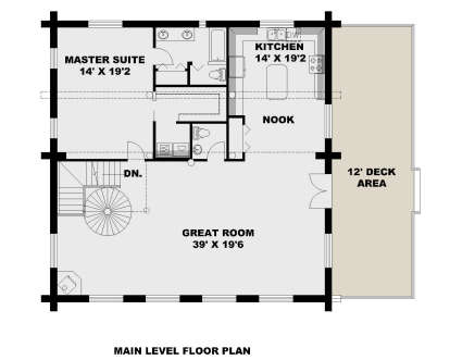 Main Floor for House Plan #039-00808