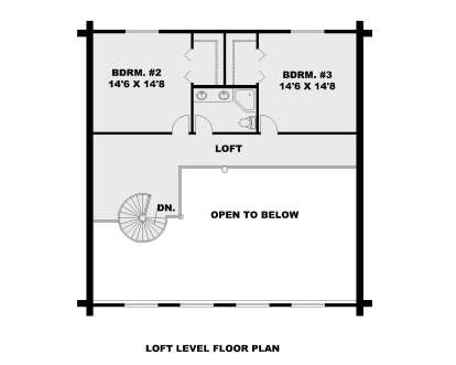 Second Floor for House Plan #039-00808