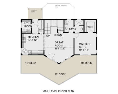 Main Floor for House Plan #039-00809