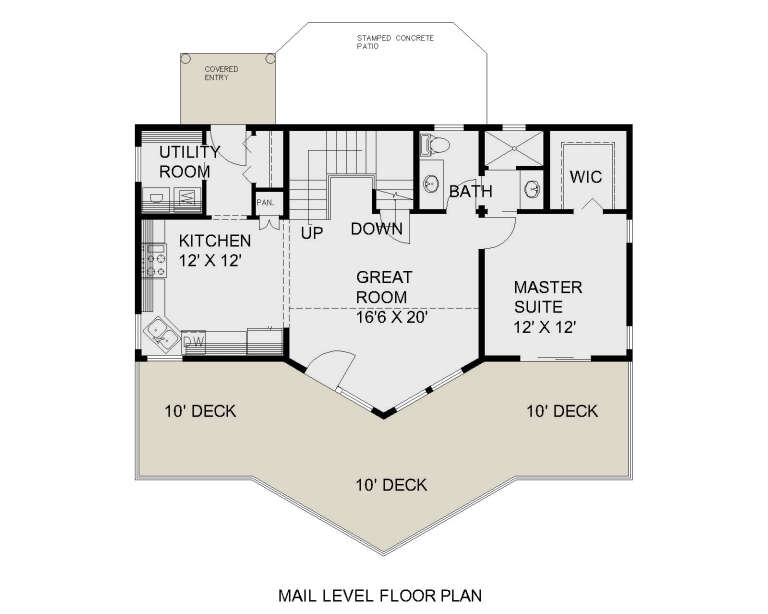 House Plan House Plan #33970 Drawing 1