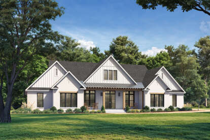Modern Farmhouse House Plan #041-00404 Elevation Photo