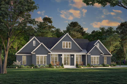 Modern Farmhouse House Plan #041-00404 Elevation Photo