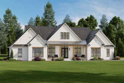Modern Farmhouse House Plan #041-00404 Elevation Photo