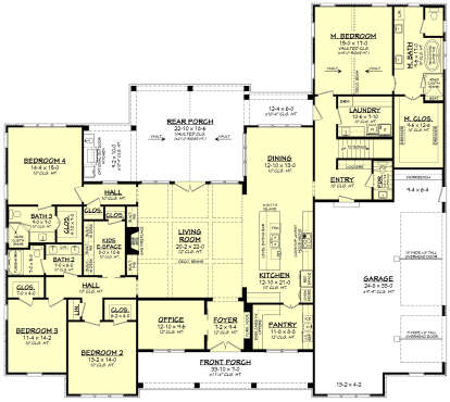 Main Floor for House Plan #041-00404