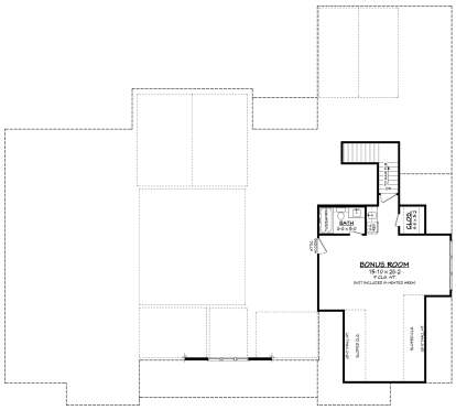 Bonus Room for House Plan #041-00404