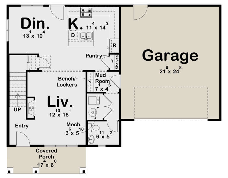 House Plan House Plan #33973 Drawing 1
